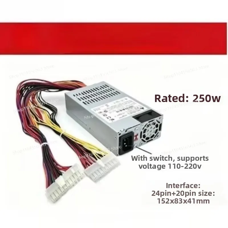250W Flex ATX Power Supply for NAS Computer Server 1U Mini ITX PSU 80mm Fan