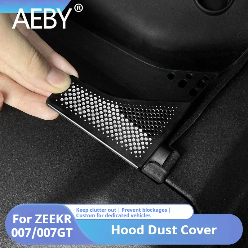 AEBY For ZEEKR 007/007GT 2024 2025 Protective Cover Front Hood Vent Grille Cover Anti Dust Debris Car Exterior Accessories