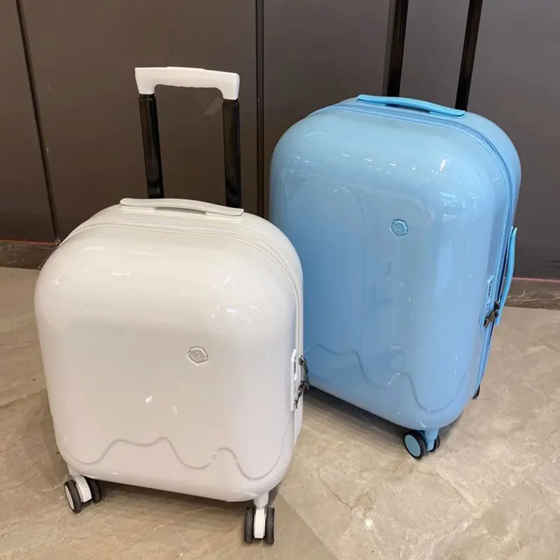 Luggage with Cup Holder Female 16 inch Suitcase Cabin Carry-on Bag Rolling Travel Bags 20/24/28" Student Password Trolley Case