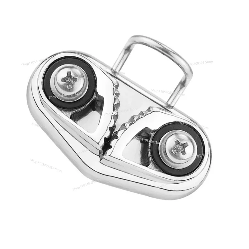 For 316 Stainless Steel Pulley Rope Clamp 68 * 35 Pilates Instrument Clamping Device Marine Yacht Hardware Accessories