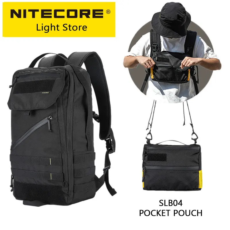 

Nitecore BP23 23L Waterproof Commuter Backpack Overnighter Trekking Fishing Sport Travel Backpacks 600D for 15.6in Laptop Tablet