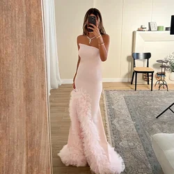 Customized Fashion Sizes Available Jersey Pleat Ruched Mermaid Strapless Long Dresses Bespoke Occasion Dresses Exquisite Elegant