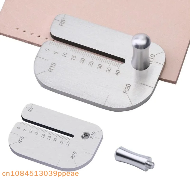 {QTG333} Leather Stitching Punch Aid Plate Leather Working Tools For Pull Up Prong Punch Stainless Steel Claw Punch Partner