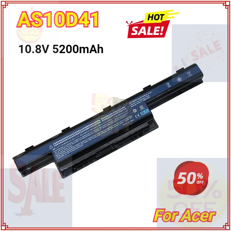 

AS10D31 AS10D41 Laptop Battery for Acer AS10D41 AS10D61 AS10D51 AS10D71 AS10D73 AS10D75 AS10D81 AS10D3E AS10D5E AS10G3E 7560G