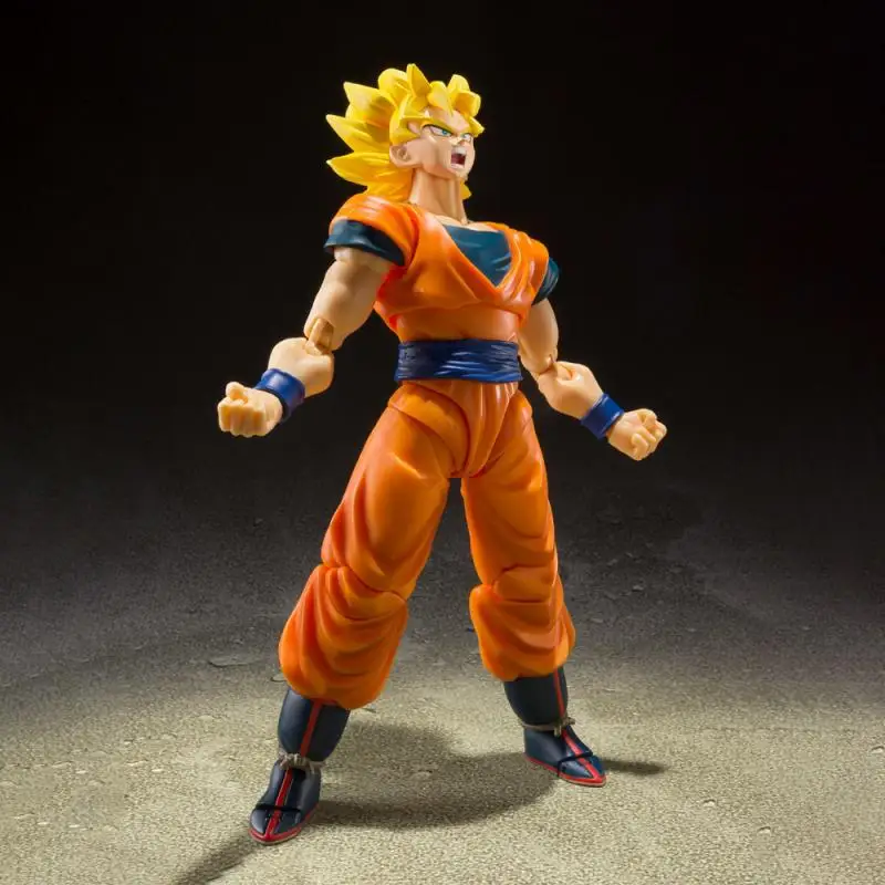 In Stock Bandai Shfiguarts Dragon Ball Z Super Saiyan Fullpower Son Goku Figure Anime Genuine Action Original Model Toy Gift