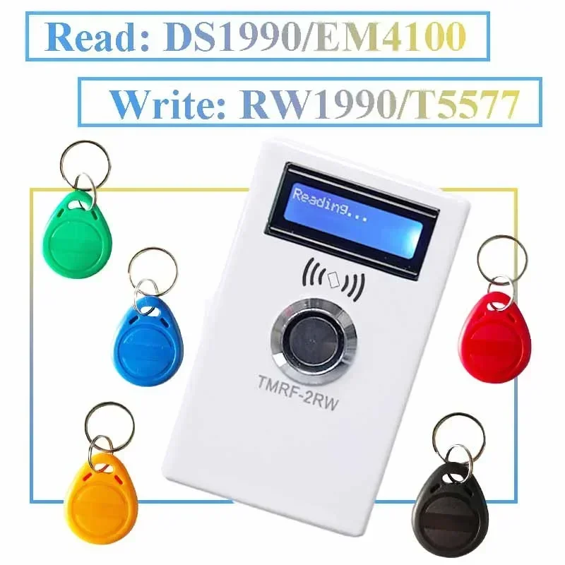 RFID Copier Duplicator TMRF 2RW iButton Programmer NFC Writer Reader DS1990A Cloner ID 125Khz RFID EM4305 T5577 Writable Card