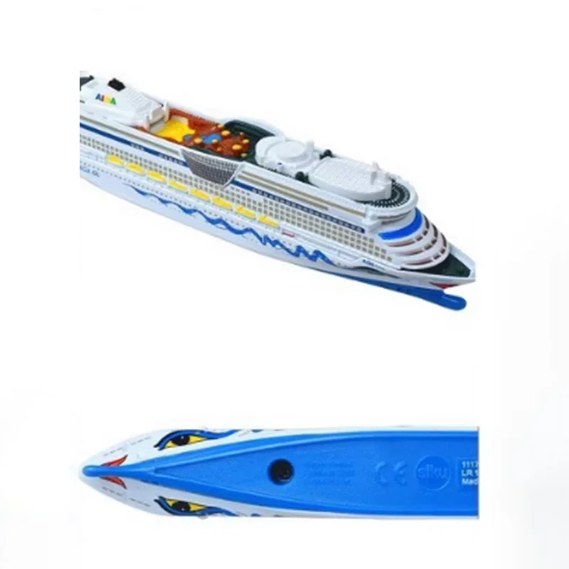 Литой под давлением, масштаб 1:1400, Siku 1723/1720, сплавы и пластик, модель круизного корабля, статическая коллекция, украшенная праздничная игрушка