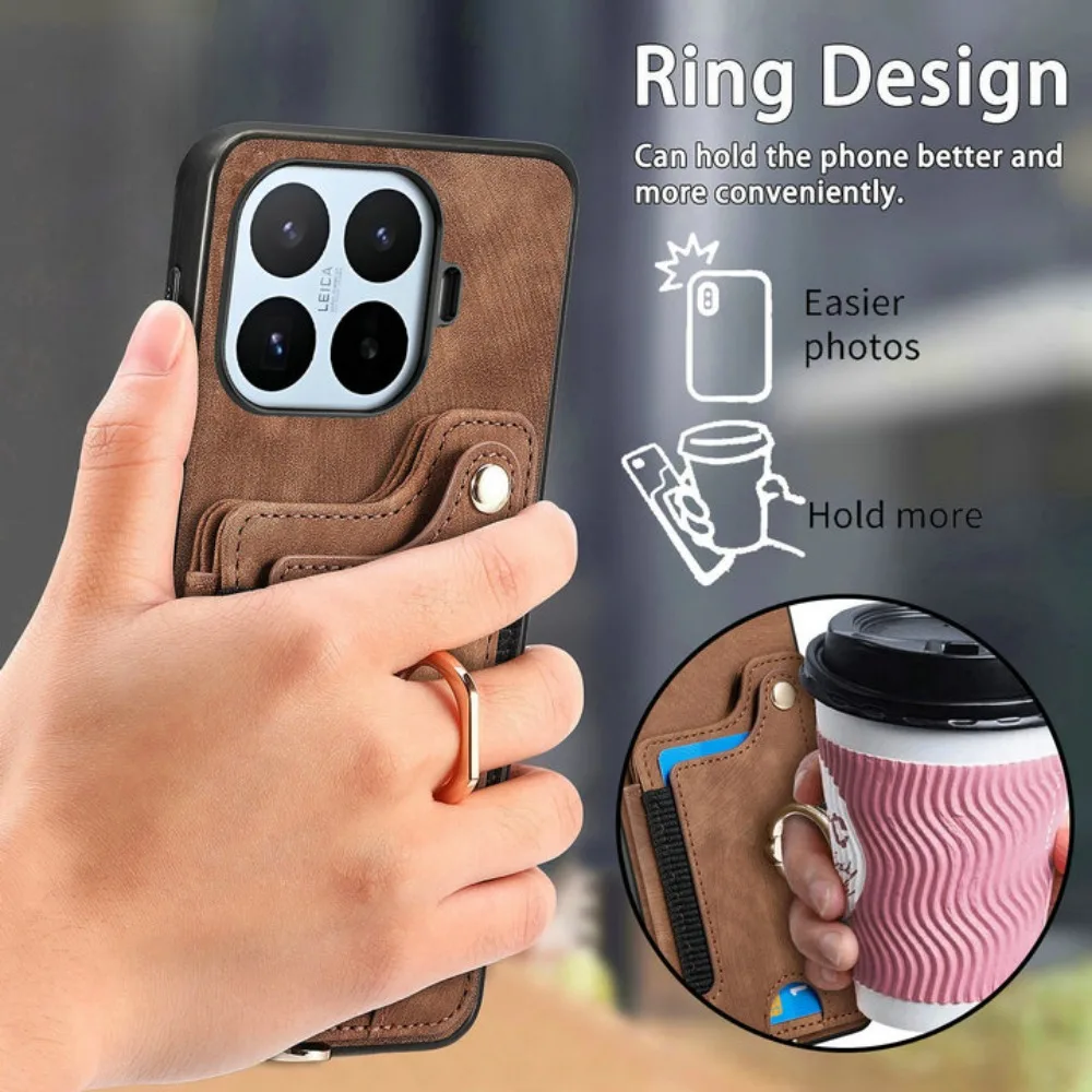 For Xiaomi 17T 15T 14T 13T 11T Pro 5G RFID Leather Wallet Case For Xiaomi 17 Ultra Magnet Back Cover Mi 11 Lite 17 Pro Max Funda