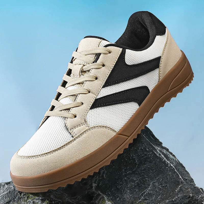 New Wide-toe Men's Shoes Casual Soft Sole Wide-Toe Shoes Walking Sneakers Breathable Mesh Comfortable Barefoot Shoes Big Size 48