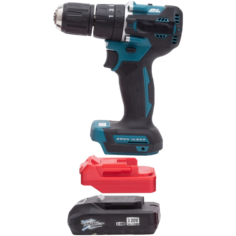 Imagem -05 - Adaptador de Bateria para Makita 18v Li-ion Tools Converte para Ferrex Aldi Energy 20v Acessório para Ferramenta Elétrica