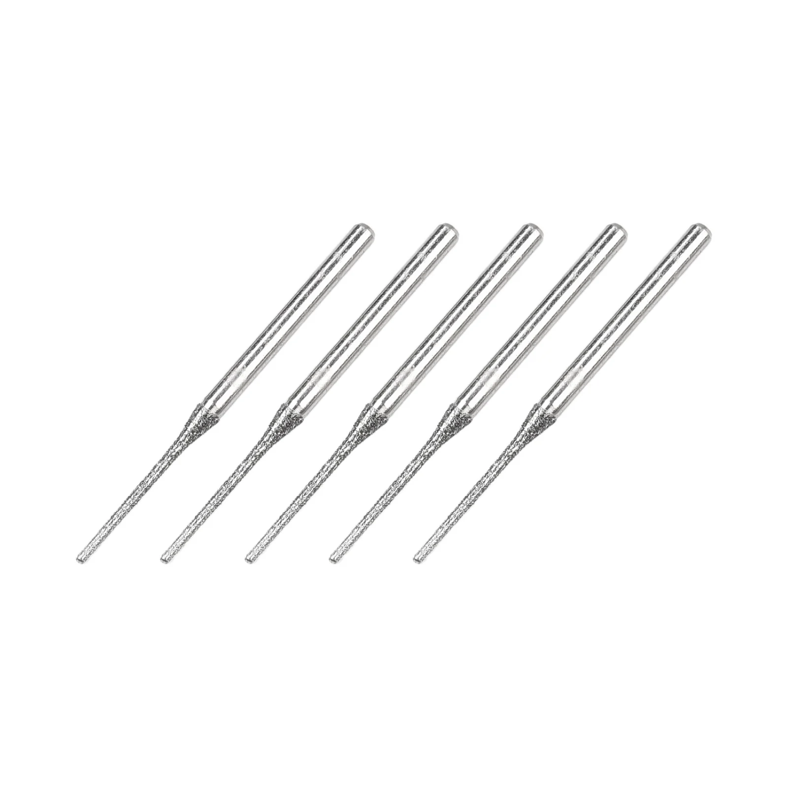 5PCS Diamond Coated Drill Bits 0.8/1/1.2/1.5/1.8/2/2.5mm 2.35mm Shank Drill Bit For Drilling Glass, Blocks Jars, Tile Bottles