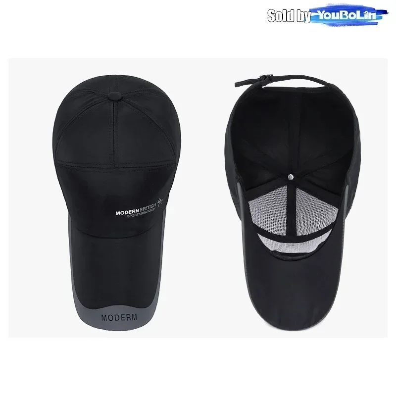 Spring and autumn extended brim sun visor baseball cap outdoor leisure quick-drying fishing hat