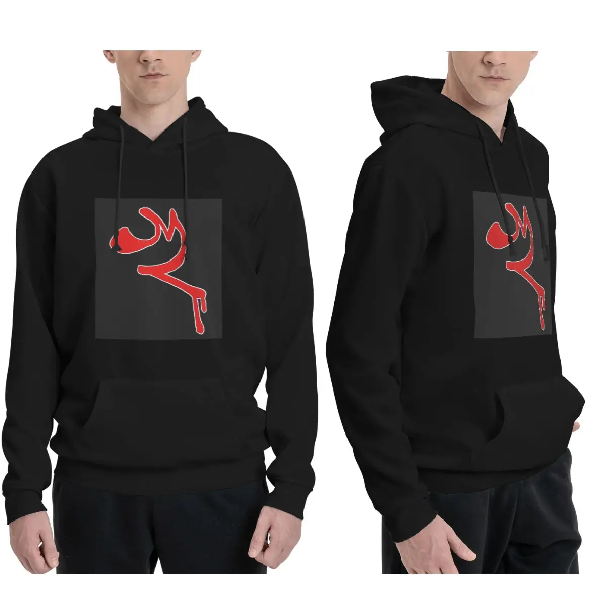 

EddsWorld толстовки с красной рукой для мужчин и женщин, повседневный пуловер, толстовка в стиле Харадзюку с длинными рукавами и капюшоном, осень-зима