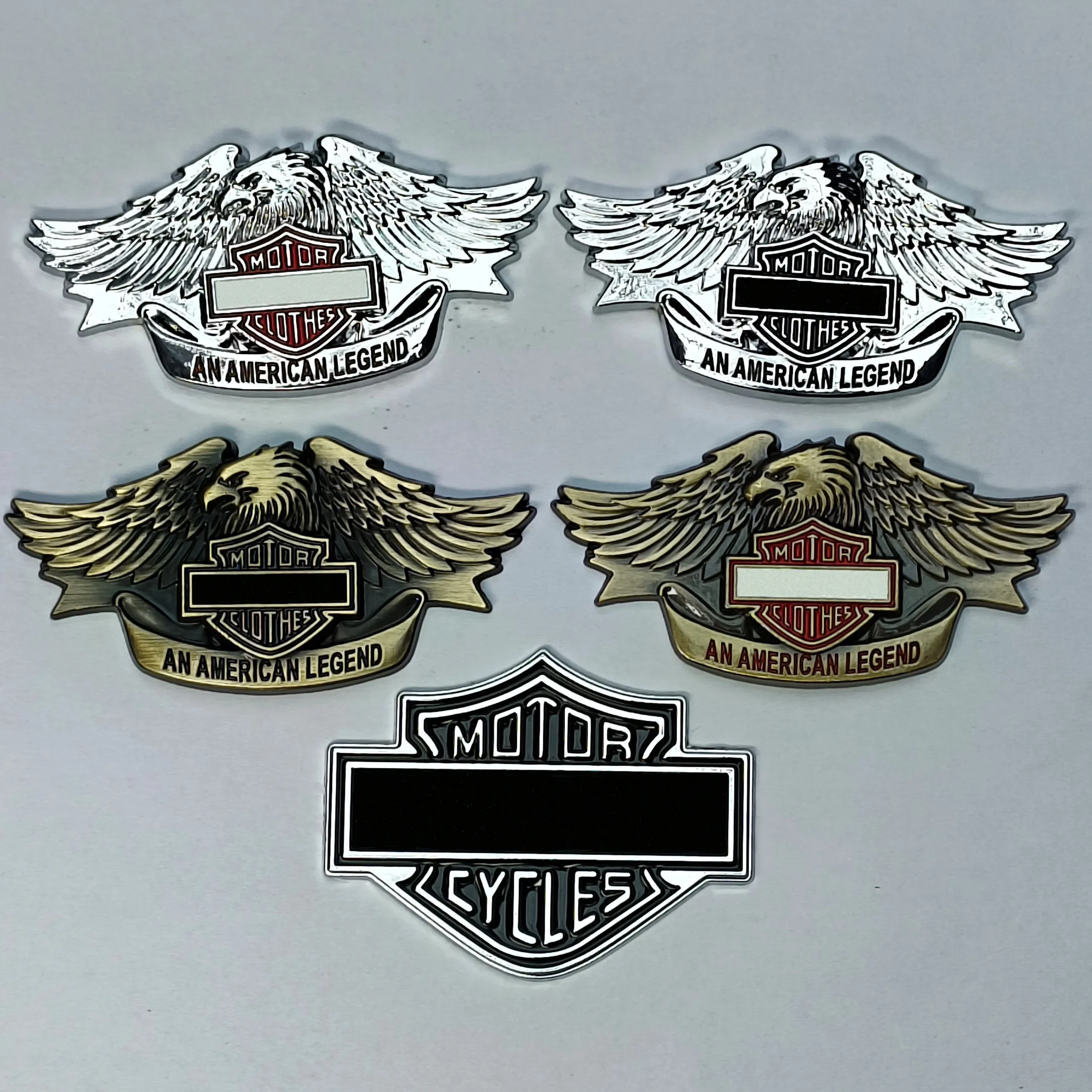 Motorcycle Logo Metal Stickers Applicable to Ornament Helmet Motorcycle Fuel Tank Cap Waterproof Doodle Metal Sticker