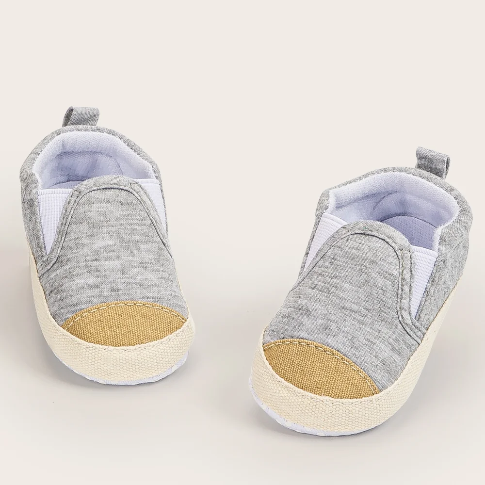 เมคิออร์แฟชั่นรองเท้าเด็กแบบสปอร์ตแบบลำลองรองเท้าเด็กผ้าฝ้ายพื้นรองเท้านุ่มกันลื่นรองเท้าเด็กวัยหัดเดินระบายอากาศได้รองเท้าเด็กแบบสวมคลาสสิก 0-18M