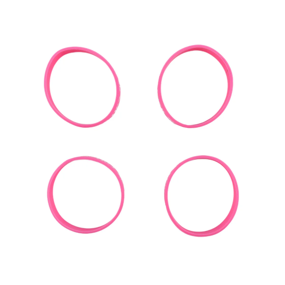 4Pcs Silicone Kid Bracelets Medical Warning Thick Durable Waterproof Wristbands Flexible Comfortable Girls Party PVC Bracelet