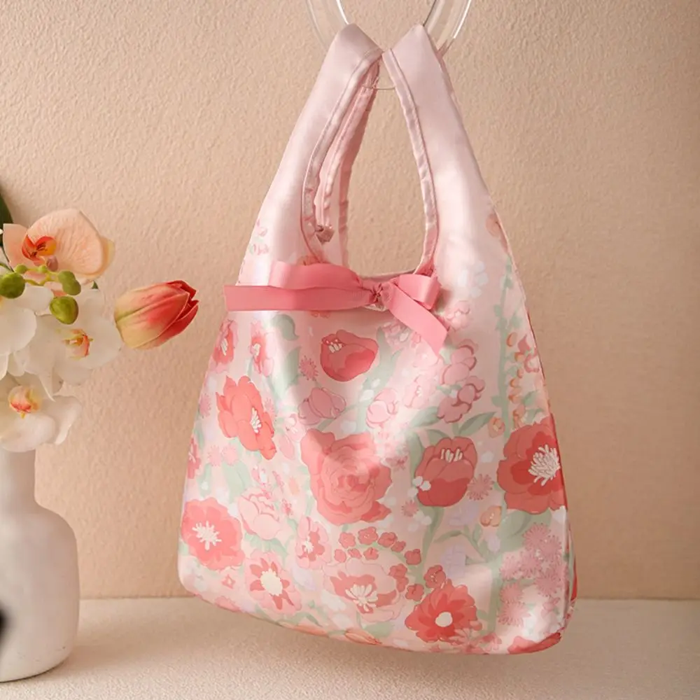 

Small Item Pouch Bow Knot Wrist Bag Storage Bags Floral Flower Handbag Lunch Bag Cosmetic Bag Cheongsam Accessories Outdoor