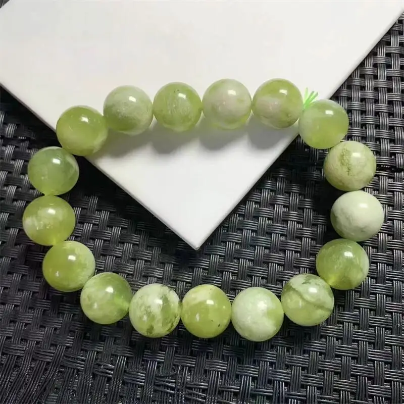 

13MM Natural Xiuyan Milky Jade Bracelet Faceted Beads Crystal Reiki Healing Stone Jewelry Gift For Women Men Gift 1PCS