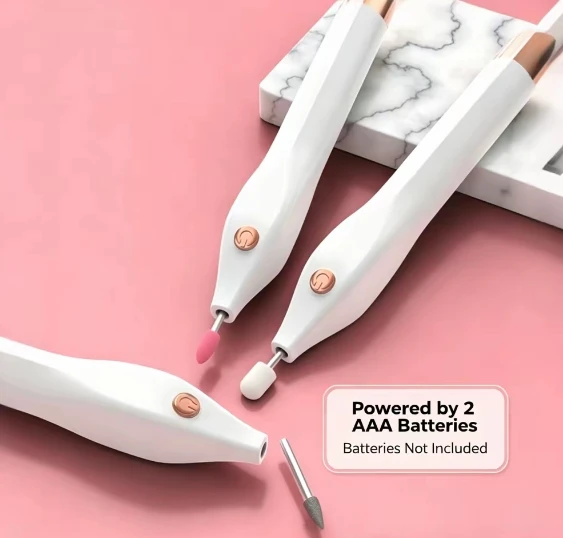 Portable Nail Drill Manicure Pedicure Machine Professional Nail File Polisher Kit with 4 Grinding Bits