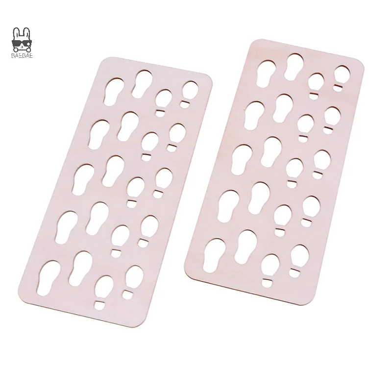 1Pc 1:6 Dollhouse Miniature Wooden Foot Pad Floor Rug Footpad Model Furniture Ornament Living Scene Decor Toy