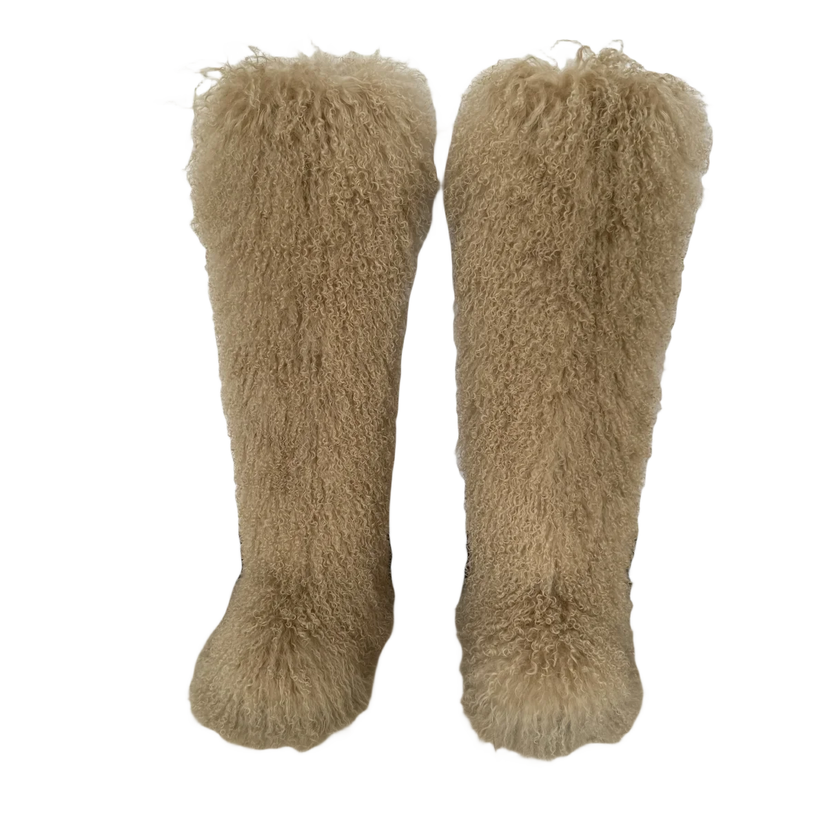 

2024 72CM Height Luxury Fur OVERKNEE Boots Women Round Toe Mongolian Fur Boots Shoes Women Snow Fur Boots