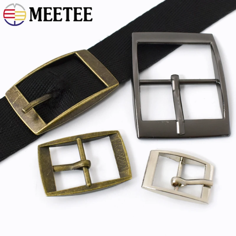 5/10/20Pcs 15/20/25/30mm Metal Pin Buckles Belt Adjustable Clasp Bag Strap Webbing Slider Buckle Hook DIY Hardware Accessories