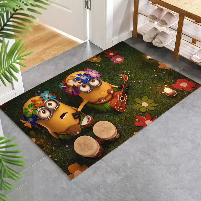 M-minions Washable Non-slip Kitchen Rug Door Mat Kitchen and Home Items Entrance Carpet Mats Bedroom Living Room Rugs Custom