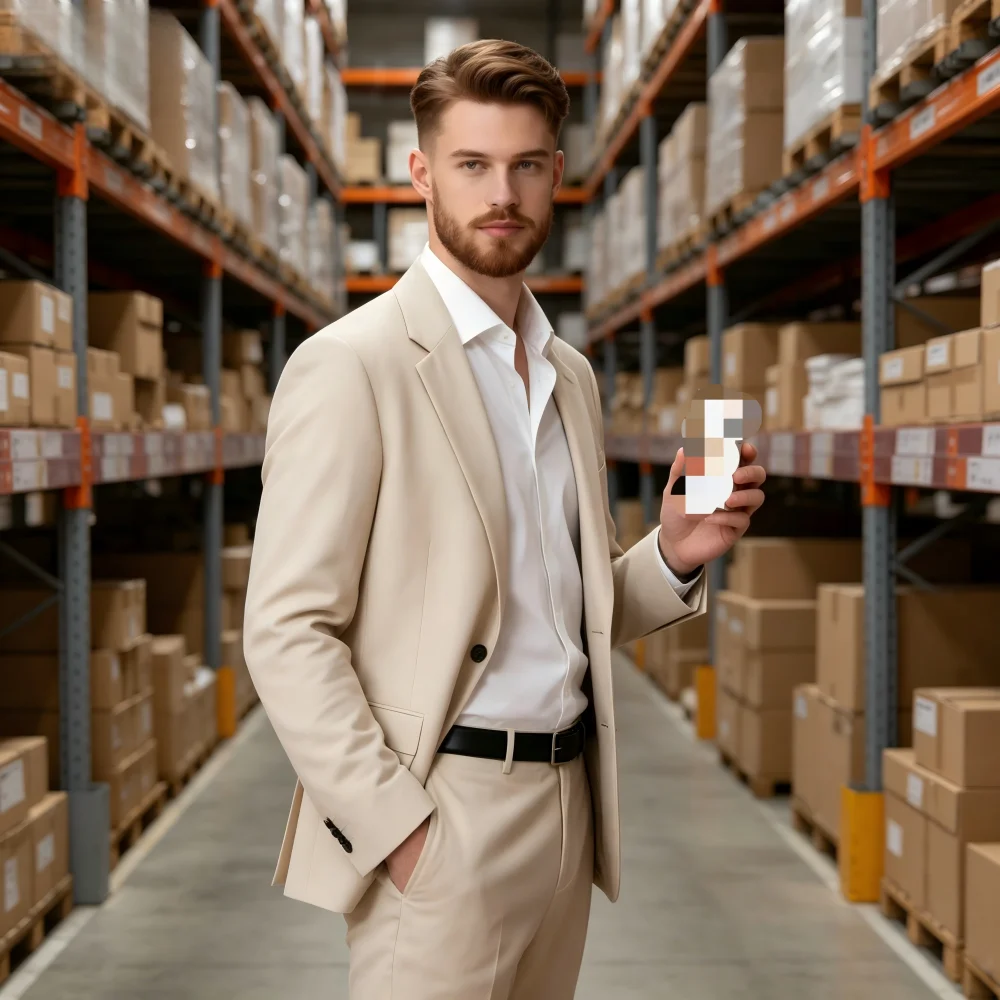 

St. Cassy Men's Formal Business Ternos High-Quality Unique Single Breasted Solid Color Slim Fit Wedding Suit