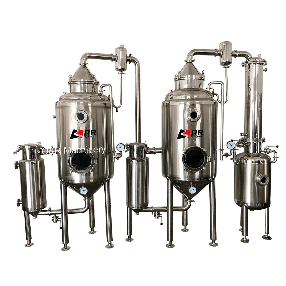 High Viscosity Heat Sensitive Juice Syrup Three Effect Falling Film Evaporator