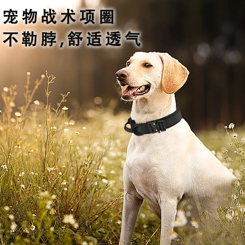 Pet Collar Anti-impact Elastic Traction Rope Outdoor Tactical Dog Collar Special Collar for Medium and Large Dogs view 4