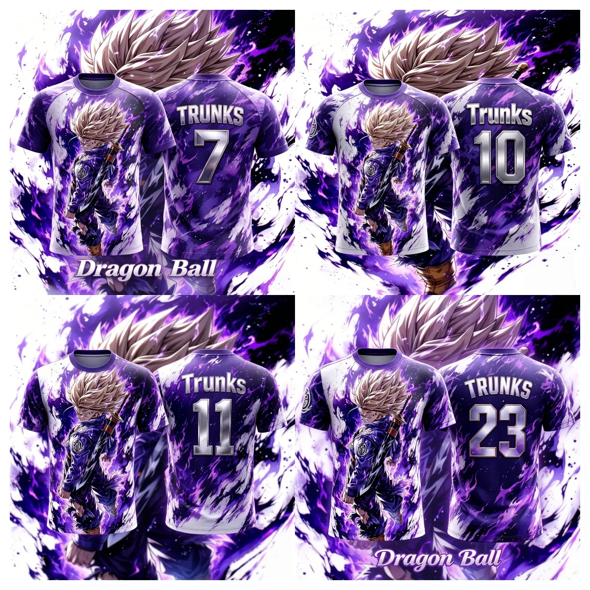 2026 Summer Dragon Ball 3D Print Jersey Trendy Men Breathable Quick Dry Outdoor Sports Anime Streetwear Short Sleeve