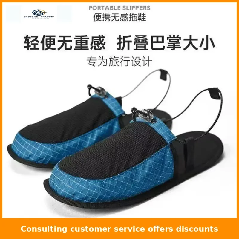 Ultra Light Foldable Non Slip Travel Slippers Portable For Beach Camping Hiking Hotel