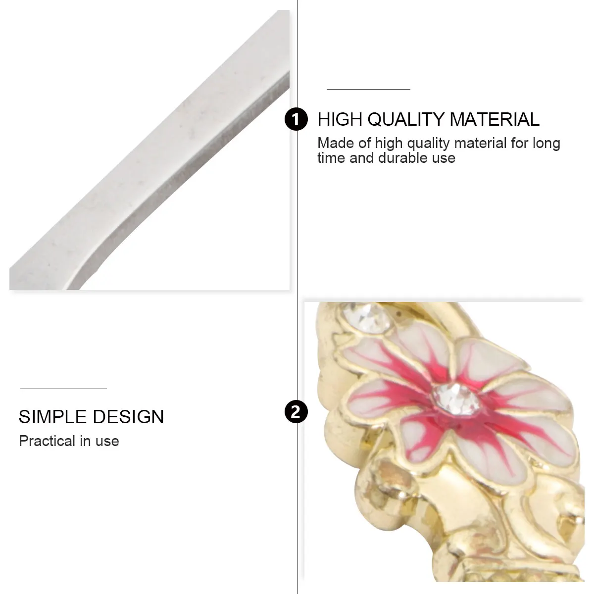 

Enamel Coffee Spoon Stainless Steel Teaspoon Flower Design Mirror Finish Portable Lightweight Dessert Scoop Ice Cream Stirring