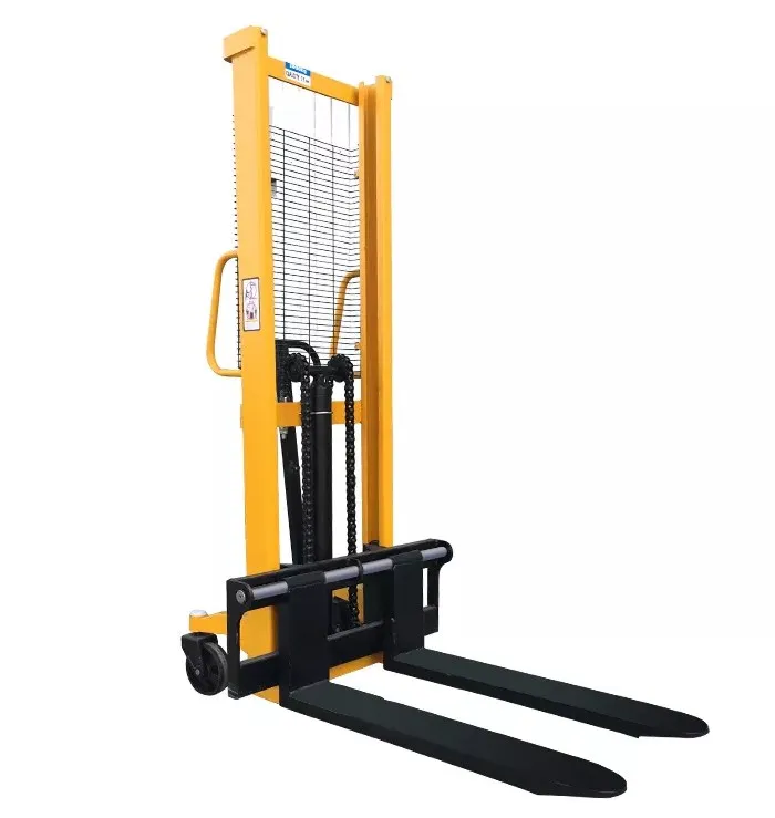1 Ton Manual Stacker for Off-road Use with CE Certification for Industrial Warehouse Material Handling and Cargo Storage Pro