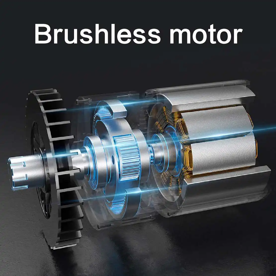 Drillpro Brushless Cordless Electric Impact Wrench 1/2 inch Screwdriver Socket Power Tools Compatible for 18V Battery