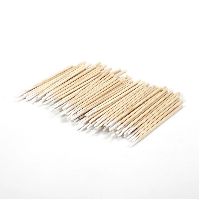 Cotton Swab Health Makeup Cosmetics Ear Clean Cotton Swab Pointed Head Cuticle Pushers Nail Art & Tools