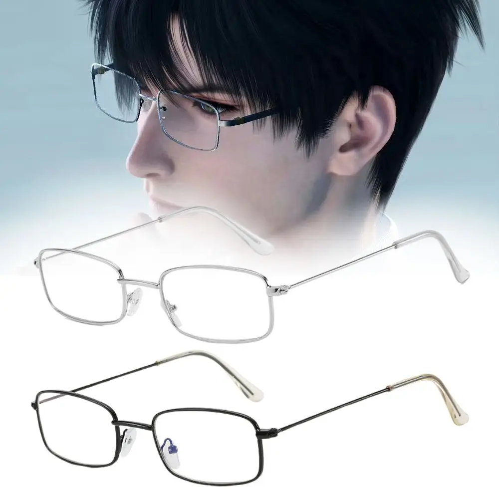 

Love And Deepspace Zayne, очки для косплея, аксессуары для костюмов, квадратные серебряные металлические очки в оправе, Zayne, маскировка, реквизит на Хэллоуин