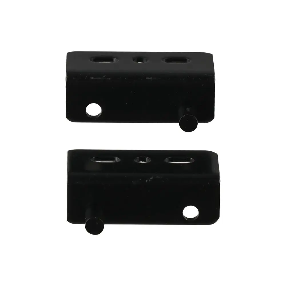 2 個多機能ピボットヒンジステンレス鋼ブッシュ隠しシャフトヘビーデューティブラック/シルバーアッパー下部ヒンジクリップ