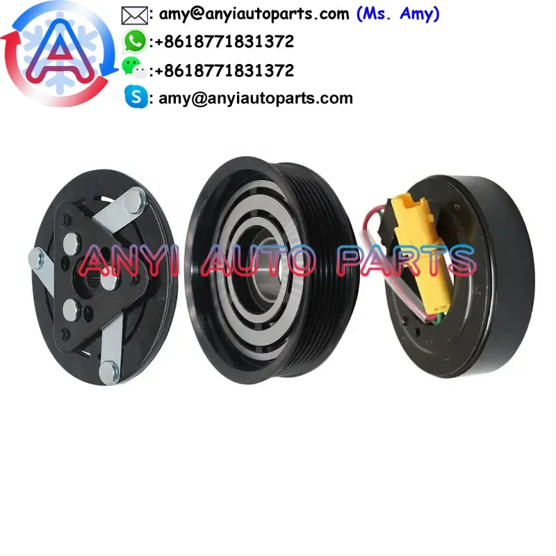 

ANYI AUTO PARTS CA5061 CLUTCH ASSEMBLY sanden 6V12 7PK for RENAULT 7711368902 8200578856 8200819568