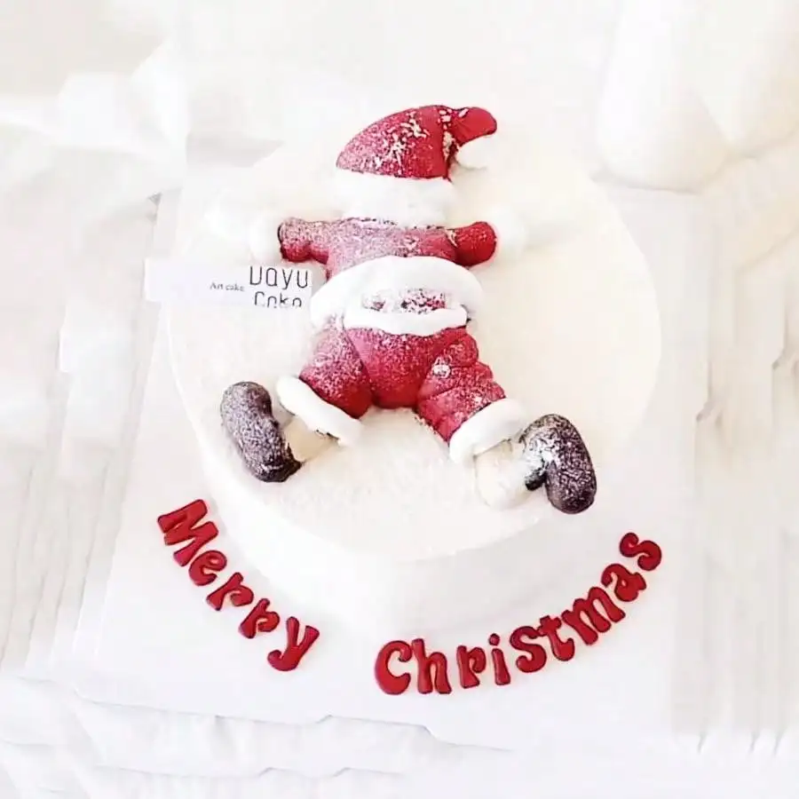 3 teile/satz Weihnachten Kuchen Dekor Cartoon Santa Claus Weihnachten Frohe Weihnachten Party Geschenk Kuchen Topper Dekoration Versorgung ﻿ – Detail 5