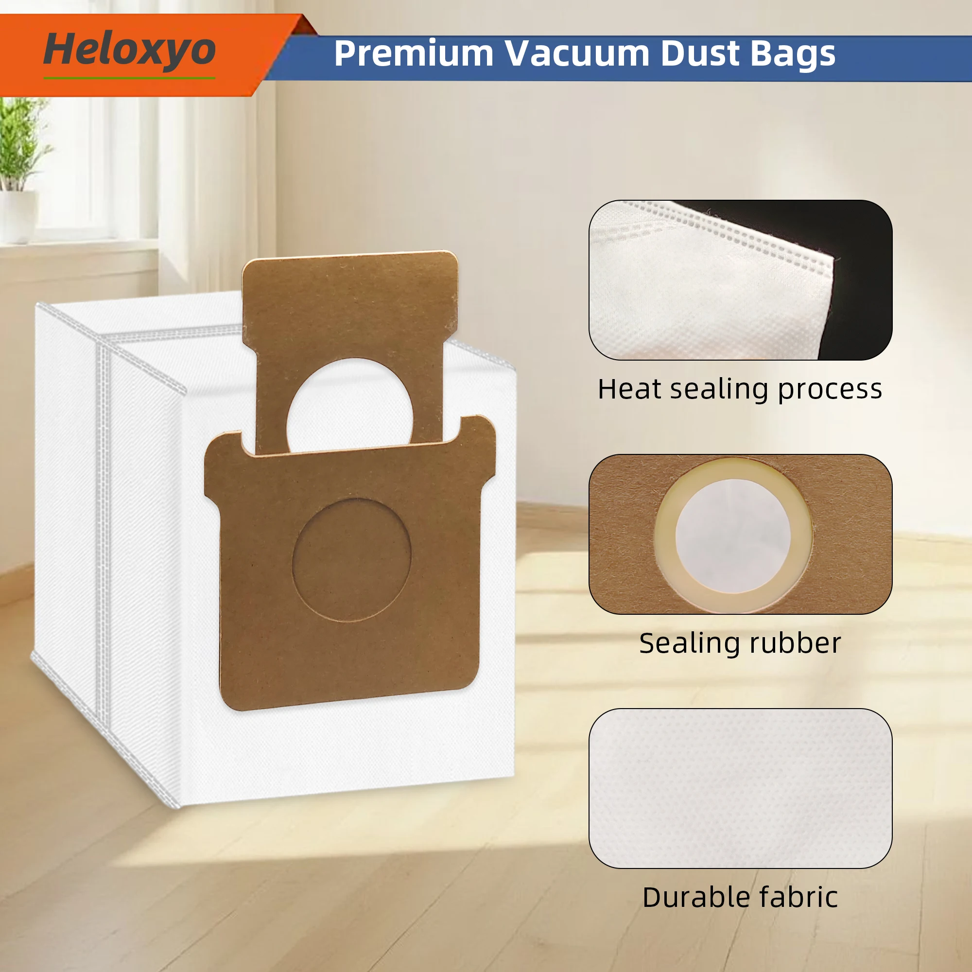 Replacement Dust Bag Compatible with iRobot Roomba 2 Essential Q052, Roomba 104, 105 Vac, 105 Combo, Plus 405, Plus 505 image 3