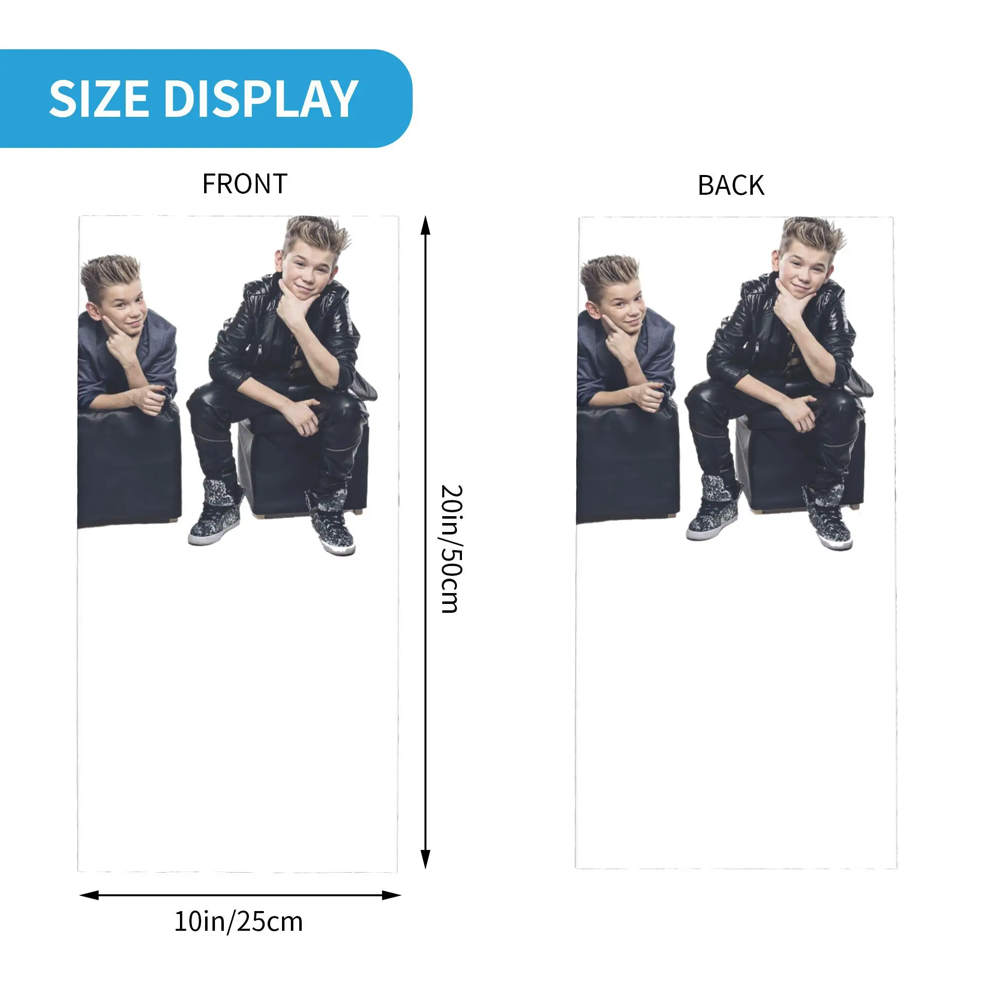 Marcus e Martinus Suécia Noruega Eurovision Bandana Capa de Pescoço Impresso Lenço Facial Headwear Esportes ao Ar Livre Para Homens Mulheres Adultos