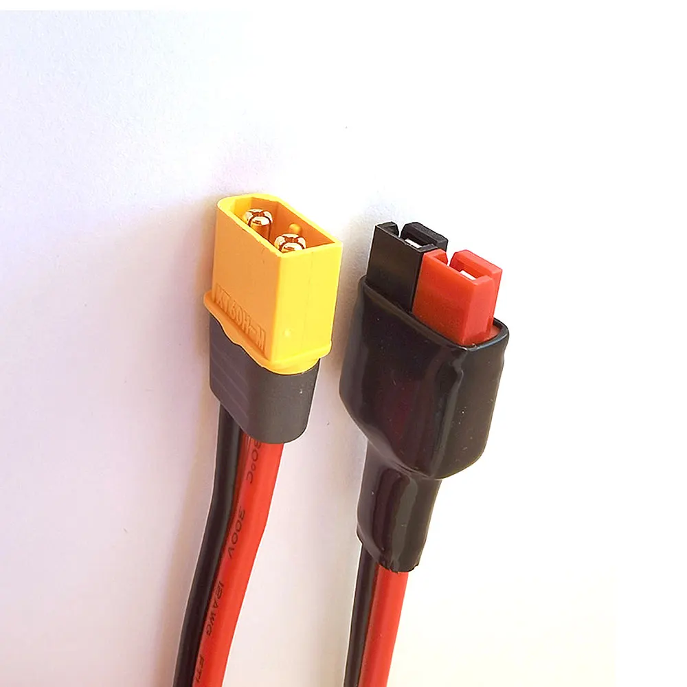 Cavo adattatore da 12 AWG XT60 maschio a 45A Anderson / XT60H-M a Anderson Cavo adattatore per cavo di alimentazione in rame stagnato da 1 M