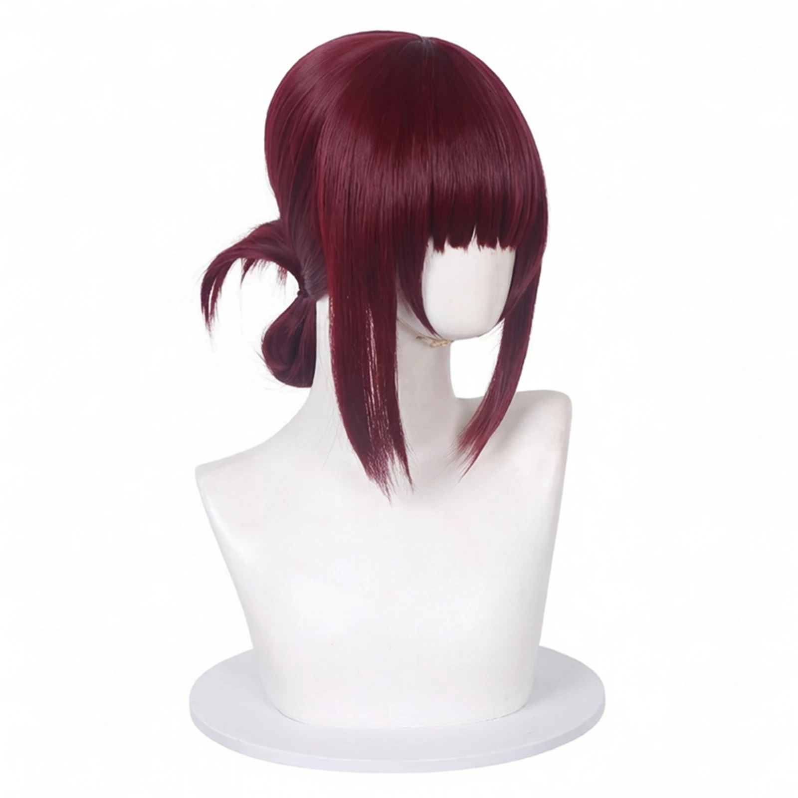 Парик для косплея AwwCos Anime Miss Yamada, бордовый, короткий, с хвостом, для женщин, аксессуар для костюма на Хэллоуин