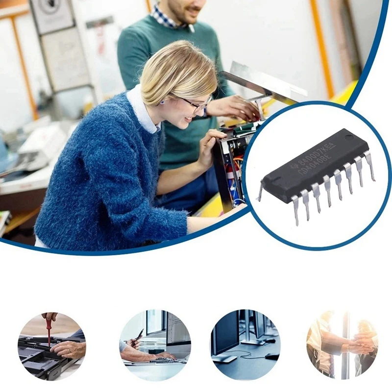 IDUD 5PCS CD4040BE 칩 DIP16 로직 칩 분배기 바이너리 카운터 칩