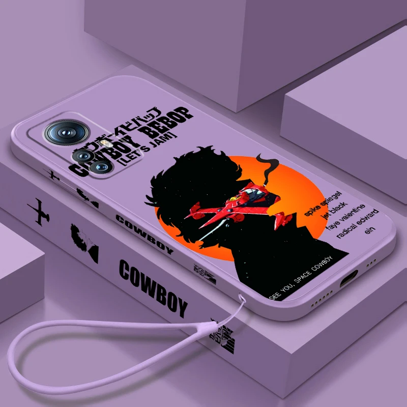 

C-Cowboy B-Bebop Cartoon Cool Liquid Left Rope For Xiaomi Mi 14 13T 13 12T 12 11T 11i 11 A3 10T 10 9 Pro Lite Ultra 5G Soft