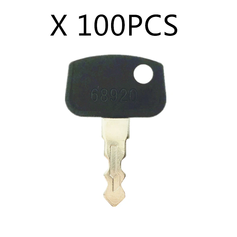 

100 Pcs 68920 Ignition Key For Kubota Compact Tractor Excavator BX25 B26 BX2360 KB-151 KH-191 PL501-68920