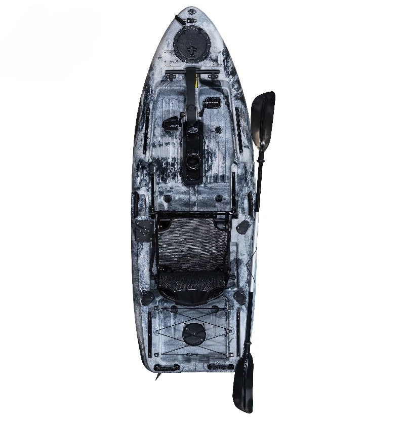Factory Direct New Arrival Motorized Pedal Drive Kayak HDPE Fishing Boat Single Seat