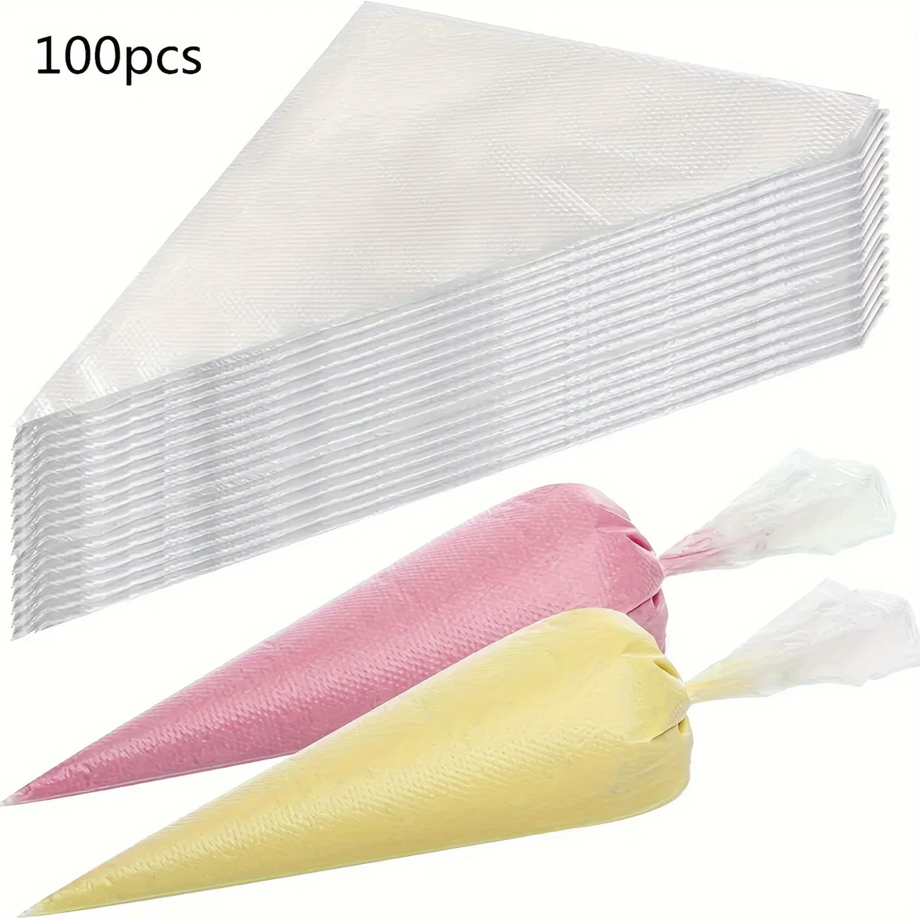 Piping Bag Disposable - 100 sztuk jednorazowych torebek do dekorowania