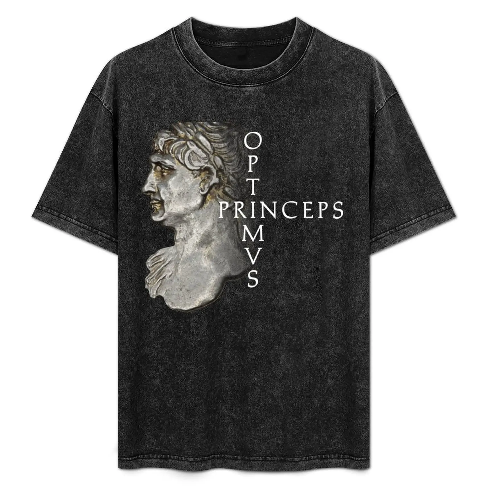 

Trajan, Optimus Princeps 'The Best of Emperors' T-Shirt Casual Daily Wear Short Sleeve Top